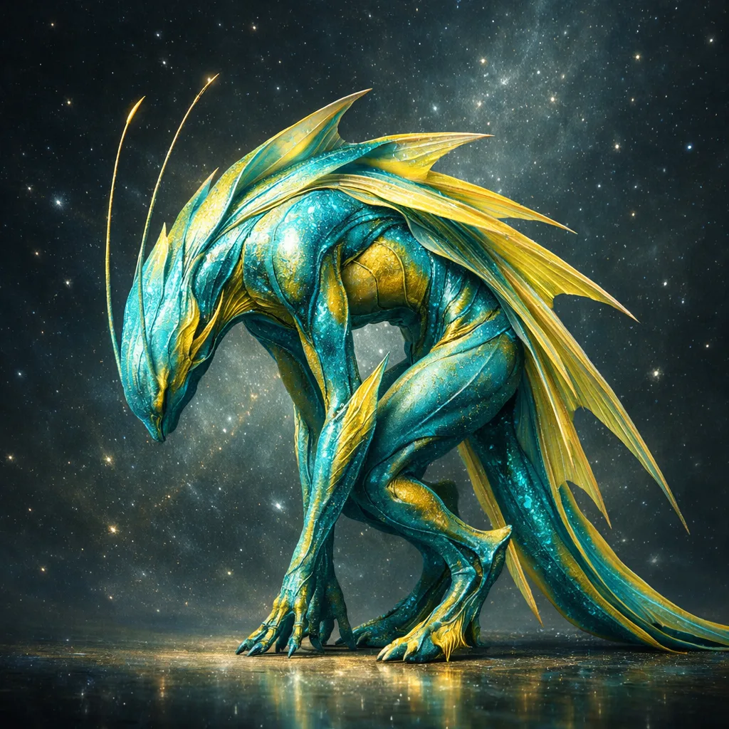 Example of a Creature with AI artwork