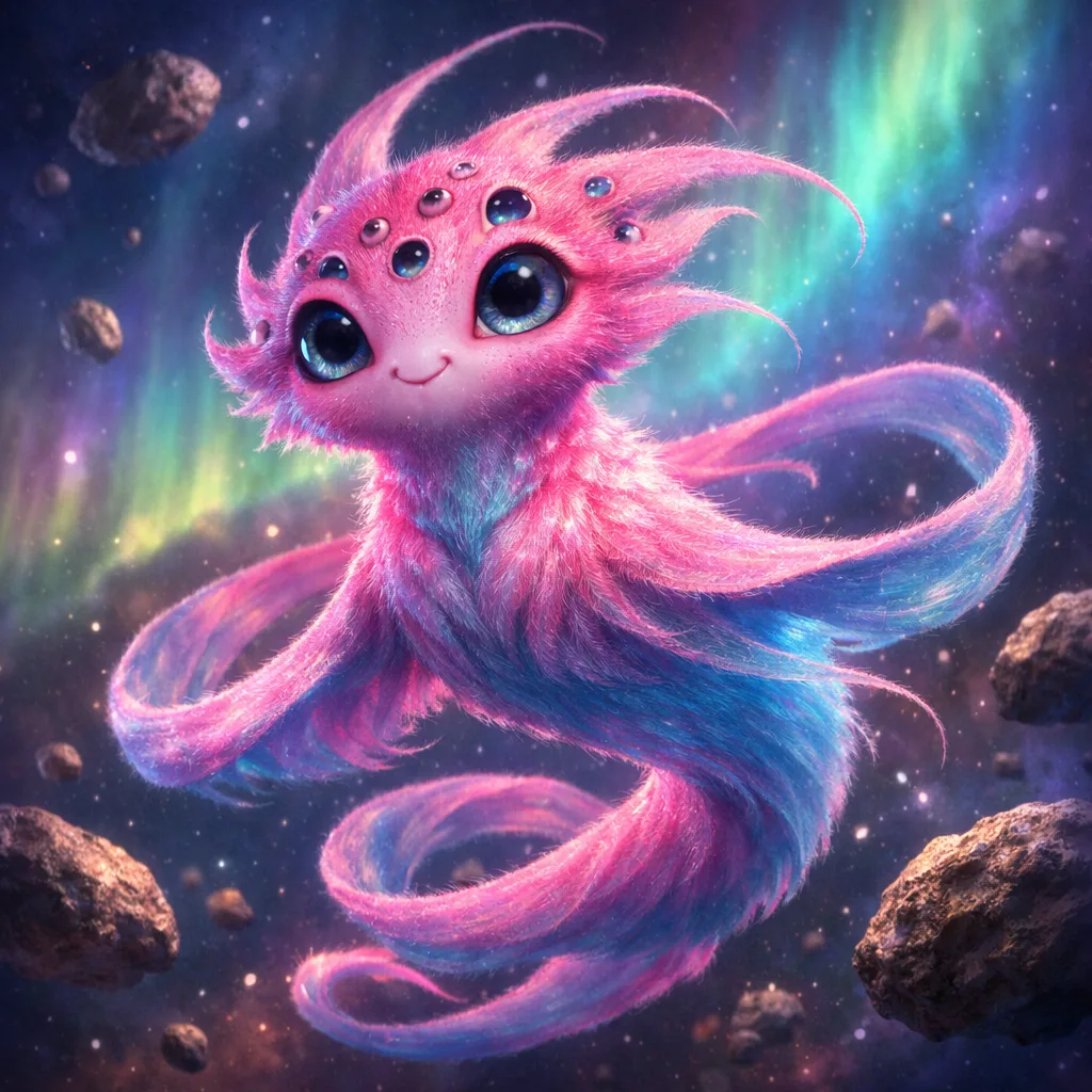 An example of a creature with unique AI artwork